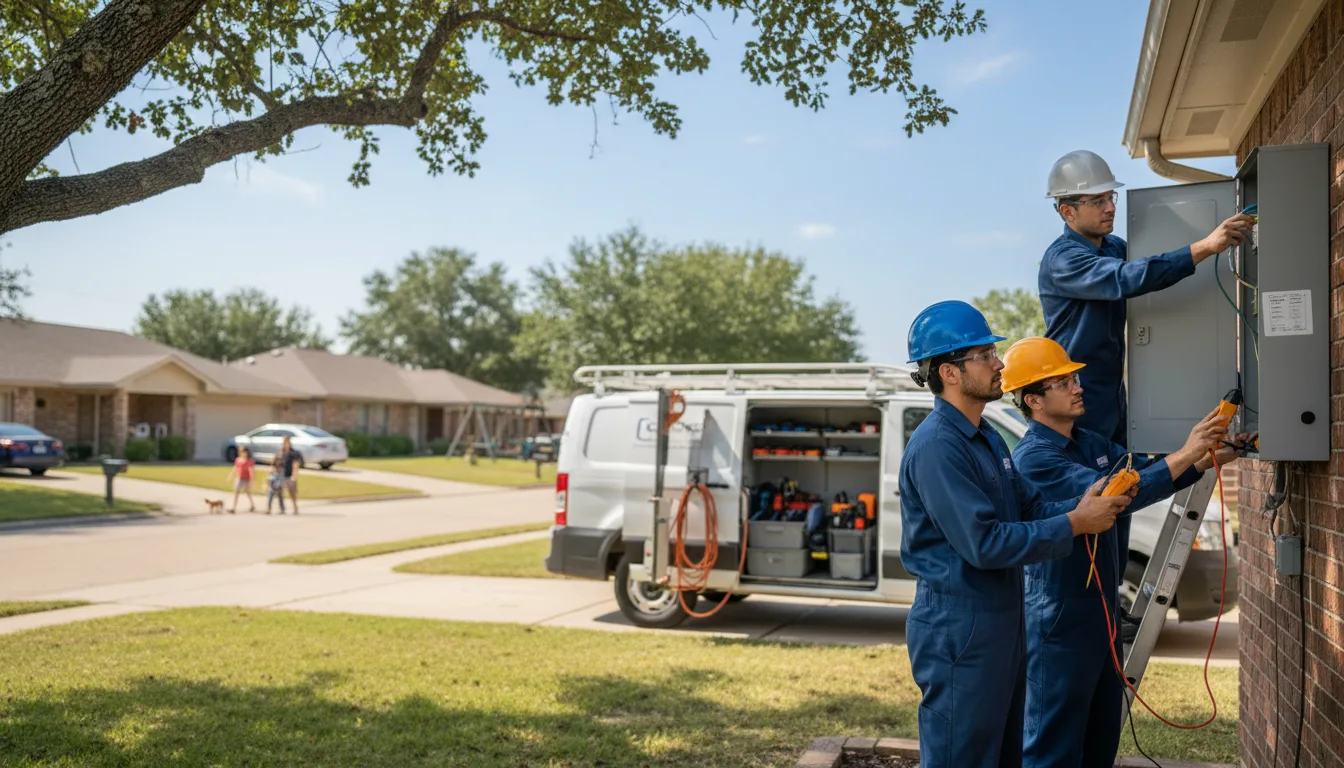 Certified electrician providing emergency electrical services in Mcconnell, IL